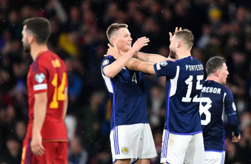 Scotland đang dẫn đầu bảng A vòng loại Euro 2024